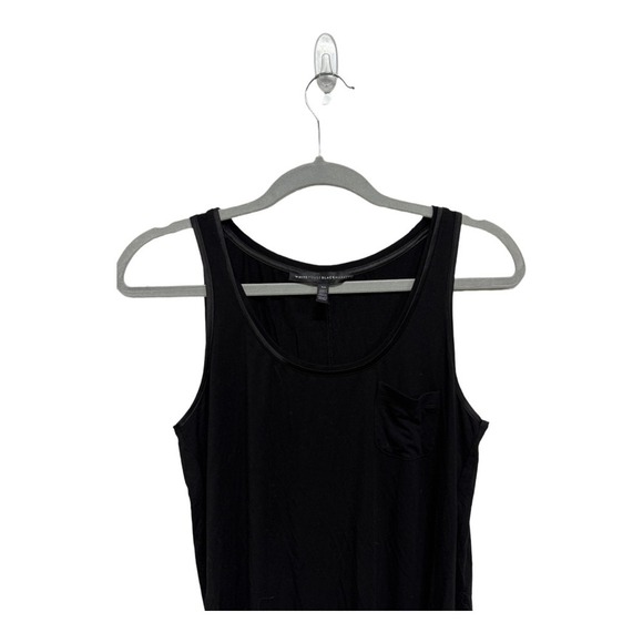 White House Black Market Solid Black Tank Size XS Layering Top - Picture 2 of 6